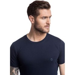 T-shirt ADAMO TSGS000067. Niebieskie t-shirty męskie Giacomo Conti, m, bez wzorów, z bawełny, klasyczne, z okrągłym kołnierzem. Za 79,00 zł.