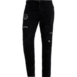 Jeansy męskie: Only & Sons ONSCARROT PATCH Jeansy Zwężane black denim