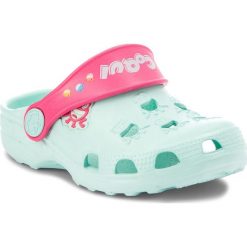 Klapki dziewczęce: Klapki COQUI – Little Frog 8701 Mint/Lt. Fuchsia