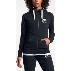 Nike - Bluza. Czarne bluzy damskie Nike, s, bez wzorów, z bawełny, bez rękawów, z kapturem. Za 329,90 zł.