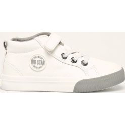 Big Star - Trampki dziecięce. Białe trampki dziewczęce BIG STAR, bez wzorów, z gumy, bez zapięcia. Za 109,90 zł.