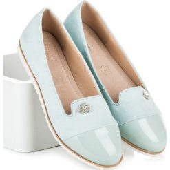 Baleriny damskie: Stylowe zamszowe baleriny CHRISTINE