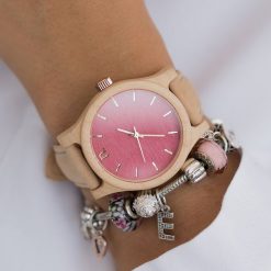 Zegarki damskie: Drewniany zegarek damski classic 38 mm n035