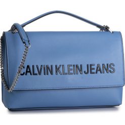 Torebka CALVIN KLEIN JEANS - Sculpted Lg Ew Flap K60K605809 CJJ. Niebieskie torebki klasyczne damskie Calvin Klein Jeans, bez wzorów, z jeansu, klasyczne, bez dodatków. W wyprzedaży za 449,00 zł.