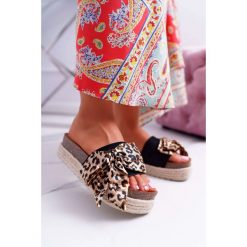 Klapki Damskie Vices Czarne Leopard 6275. Czarne klapki damskie Tagless, bez wzorów, bez obcasa. Za 69,00 zł.