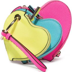 Bilonówka GUESS - Not Coordina Ted Keyrings RW8384 P0201 NEM. Różowe portfele damskie Guess, z aplikacjami, ze skóry ekologicznej. W wyprzedaży za 239,00 zł.