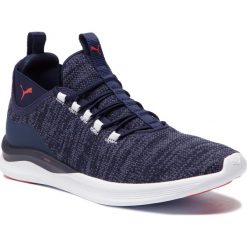 Buty PUMA - Ignite Flash Daunt 191672 09 Peacoat/High Risk Red. Niebieskie buty sportowe męskie Puma, z tworzywa sztucznego, bez zapięcia, do biegania. W wyprzedaży za 229,99 zł.