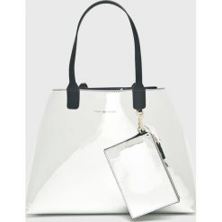 Tommy Hilfiger - Torebka dwustronna. Szare shopper bag damskie marki TOMMY HILFIGER, z materiału, duże. Za 599,90 zł.