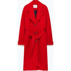 Płaszcz przejściowy w kolorze czerwonym. Czerwone kurtki damskie American Vintage, s, w paski, z wełny. W wyprzedaży za 439,95 zł.