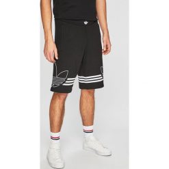 Adidas Originals - Szorty. Czarne spodenki i szorty męskie marki adidas Originals, xl, z nadrukiem, z bawełny, casualowe. Za 169,90 zł.