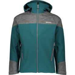Kurtka softshellowa "Hewitts V" w kolorze morskim. Zielone kurtki męskie Regatta Men, xl, bez wzorów, bez kaptura. W wyprzedaży za 229,95 zł.
