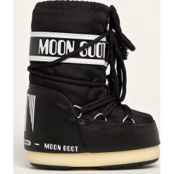 Moon Boot - Śniegowce dziecięce. Brązowe śniegowce dziewczęce Moon Boot, na sznurówki. W wyprzedaży za 329,90 zł.