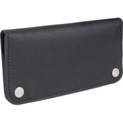 Portfele damskie: Woox Skórzany Damski Portfel Handmade | Czarny Moneta Triviala Ater – – – 8595564784739
