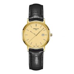 PROMOCJA ZEGAREK CERTINA GOLD LADY 18 CT C901.210.16.021.00. Żółte zegarki damskie CERTINA, złote. W wyprzedaży za 4831,19 zł.
