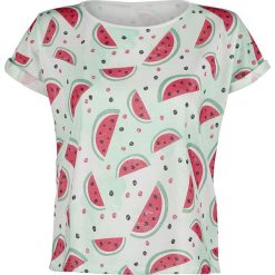 Outer Vision Deathly Watermelon Koszulka damska wielokolorowy. Szare bluzki damskie marki Outer Vision, xl, z materiału, z okrągłym kołnierzem, z krótkim rękawem. Za 42,90 zł.