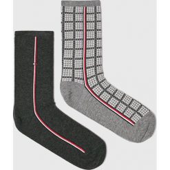 Tommy Hilfiger - Skarpetki (2-pack). Szare skarpetki damskie TOMMY HILFIGER, z bawełny. Za 44,90 zł.