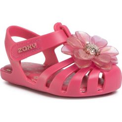 Sandały ZAXY - Flower II Baby 83031 Roz 16368 FF385016. Różowe sandały dziewczęce Zaxy, z tworzywa sztucznego, bez zapięcia. W wyprzedaży za 99,00 zł.
