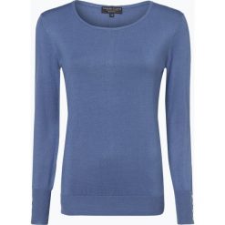 Marie Lund - Sweter damski, niebieski. Niebieskie swetry klasyczne damskie Marie Lund, xl, z dzianiny, z klasycznym kołnierzykiem. Za 99,95 zł.