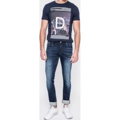 Trussardi Jeans - Jeansy. Niebieskie jeansy męskie Trussardi Jeans, bez wzorów, z podwyższonym stanem. W wyprzedaży za 299,90 zł.