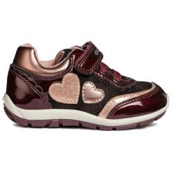 Geox Tenisówki Dziewczęce Shaax, 21, Czerwone. Czerwone buty sportowe dziewczęce marki Geox, z materiału, na rzepy. Za 239,00 zł.