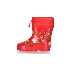 Playshoes Kalosze ocieplane Zwierzątka, czerwony. Czerwone buciki niemowlęce marki Playshoes, z materiału. Za 79,00 zł.