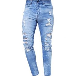 Jeansy męskie: Cayler & Sons Jeansy Zwężane distressed light blue/white