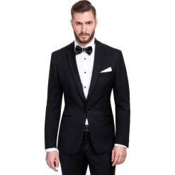 Marynarka CLEMENTE 1 14-05M1B. Czarne marynarki męskie Giacomo Conti, s, bez wzorów, z wełny, eleganckie. Za 1698,00 zł.