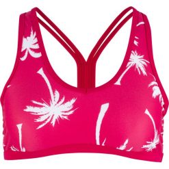 Biustonosz bikini bustier bonprix bordowy z nadrukiem. Stroje kąpielowe damskie bonprix. Za 44,99 zł.