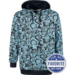 Rick And Morty More Of A Stickler Bluza z kapturem czarny/niebieski. Czarne bejsbolówki męskie Rick And Morty, xxl, z nadrukiem, z kapturem. Za 184,90 zł.