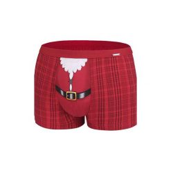 Bokserki Belt 047/50 Merry Christmas. Czerwone bokserki męskie Cornette, bez wzorów. Za 54,90 zł.