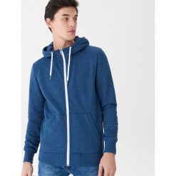 Rozpinana bluza z kapturem - Niebieski. Niebieskie bluzy męskie marki House, s, z kapturem. Za 79,99 zł.