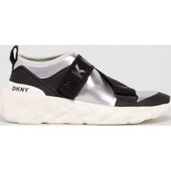 Dkny - Buty. Szare buty sportowe damskie DKNY, bez wzorów, z materiału, sportowe. W wyprzedaży za 429,90 zł.