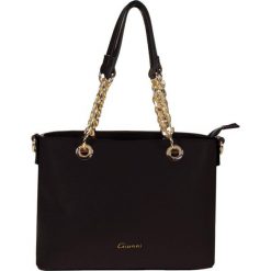 Gionni czarna torebka Bariba 11G2208. Czarne torebki klasyczne damskie Gionni, bez wzorów, eleganckie, na ramię, bez dodatków. W wyprzedaży za 169,00 zł.