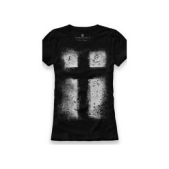 Koszulka UNDERWORLD Ring spun cotton Krzyż. Czarne t-shirty damskie marki Underworld, l, z nadrukiem, z bawełny. Za 59,99 zł.