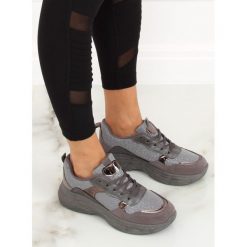 Buty sportowe szare MERCADO. Szare buty sportowe damskie FunKee.pl, bez wzorów, z tkaniny, sportowe. Za 68,99 zł.
