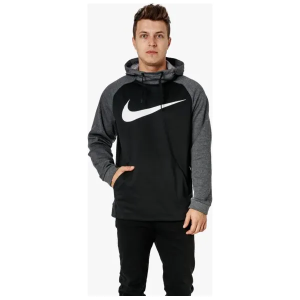 Nike Bluza Thrma Hd Swoosh Ess , czarny, rozmiar XL. Czarne bluzy męskie Nike, s, bez wzorów, ze skóry, z kapturem, bez rękawów, z kapturem. W wyprzedaży za 179,99 zł.