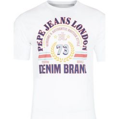 T-shirt Pepe Jeans. Koszulki męskie na lato, xl, bez wzorów, z jeansu, vintage, bez kołnierzyka. Za 79,00 zł.