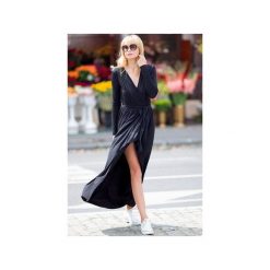 Sukienka City Glam. Szare sukienki damskie CANDY FLOSS, na co dzień, bez wzorów, z elastanu, bez kołnierzyka, bez rękawów, maxi, proste. Za 360,00 zł.