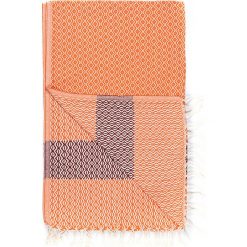 Chusty damskie: Chusta hammam w kolorze pomarańczowo-czerwonym – 180 x 95 cm