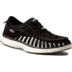 Sandały KEEN - Uneek 02 1017050 Black/Harvest Gold. Czarne sandały męskie marki Keen, z materiału, bez zapięcia. Za 379,95 zł.