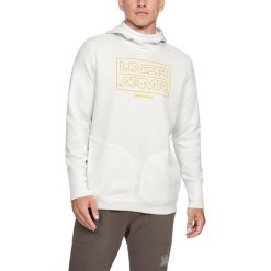 Under Armour Baseline Bluza Biały. Białe bluzy męskie Under Armour, m, z nadrukiem, z bawełny, bez kołnierzyka, bez rękawów, bez kaptura. Za 274,95 zł.