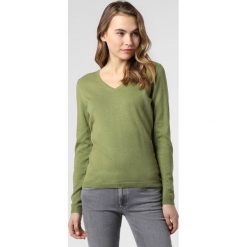 Brookshire - Sweter damski, zielony. Zielone swetry damskie brookshire, bez wzorów, z bawełny, bez rękawów, bez kaptura. Za 129,95 zł.