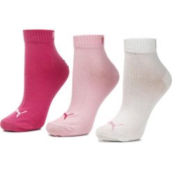Zestaw 3 par niskich skarpet damskich PUMA - 271080001 Pink Lady 422. Różowe skarpetki damskie Puma, bez wzorów, z elastanu. Za 39,00 zł.