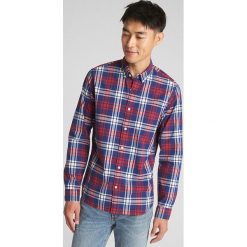 Koszula - Slim Fit - w kolorze czerwono-niebieskim. Czerwone koszule męskie Gap Men, m, w kratkę, button down, bez rękawów. W wyprzedaży za 99,95 zł.