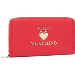 Duży Portfel Damski LOVE MOSCHINO - JC5606PP1BLE0500 Rosso. Czerwone portfele damskie Love Moschino, bez wzorów, ze skóry ekologicznej. Za 439,00 zł.