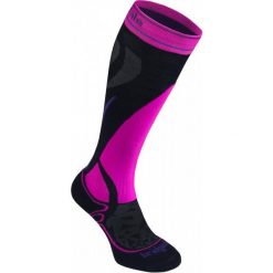 Skarpetki damskie: Bridgedale Skarpety Narciarskie Vertige Mid Women’s Black/Fluo Pink S (35-37)