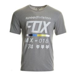T-shirty męskie: FOX T-Shirt Męski Draftr Ss Tech Xxl Szary