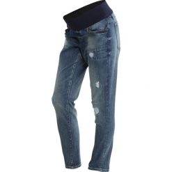 Jeansy damskie: GAP Maternity GIRLFRIEND HOLDEN REPAIR Jeansy Relaxed Fit medium indigo