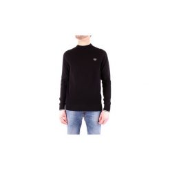 Swetry Fred Perry SK3116. Czarne swetry męskie Fred Perry, s, bez wzorów, bez kołnierzyka, bez kaptura. Za 556,05 zł.