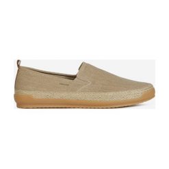 Geox Mondello Espadryle Beżowy. Brązowe espadryle męskie Geox, bez wzorów, z materiału. Za 411,95 zł.